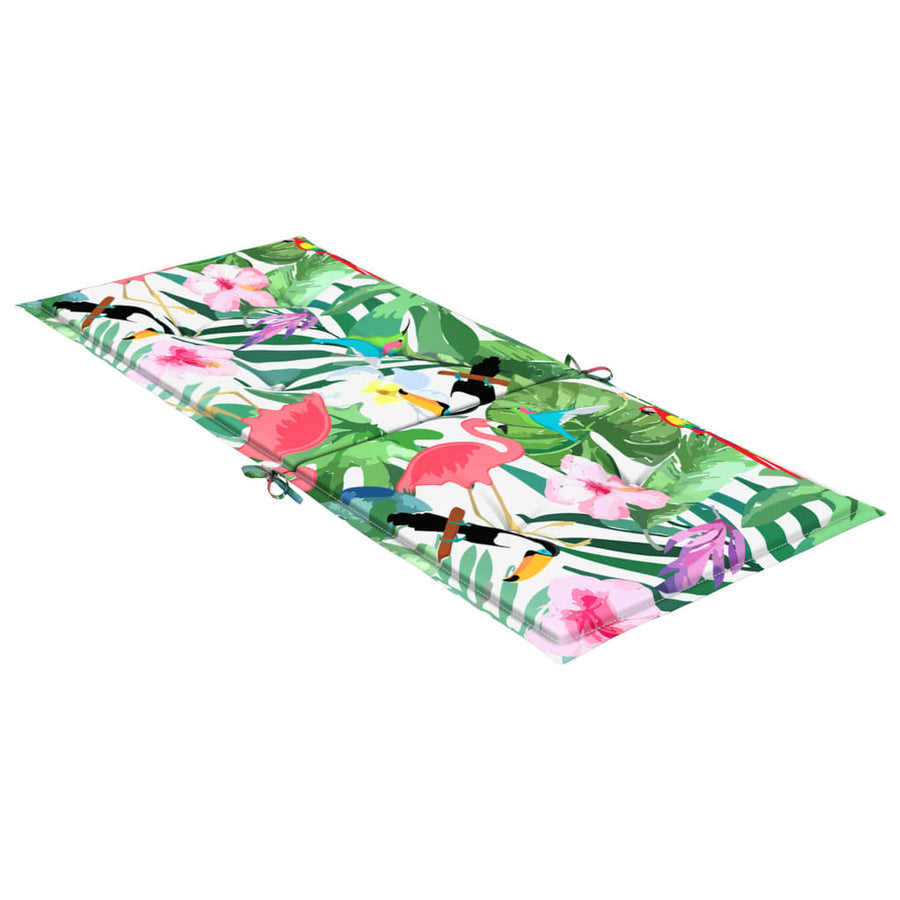Stoelkussens Hoge Rug Stof Meerkleurig 4 120 x 50 x 3 cm Groen en roze