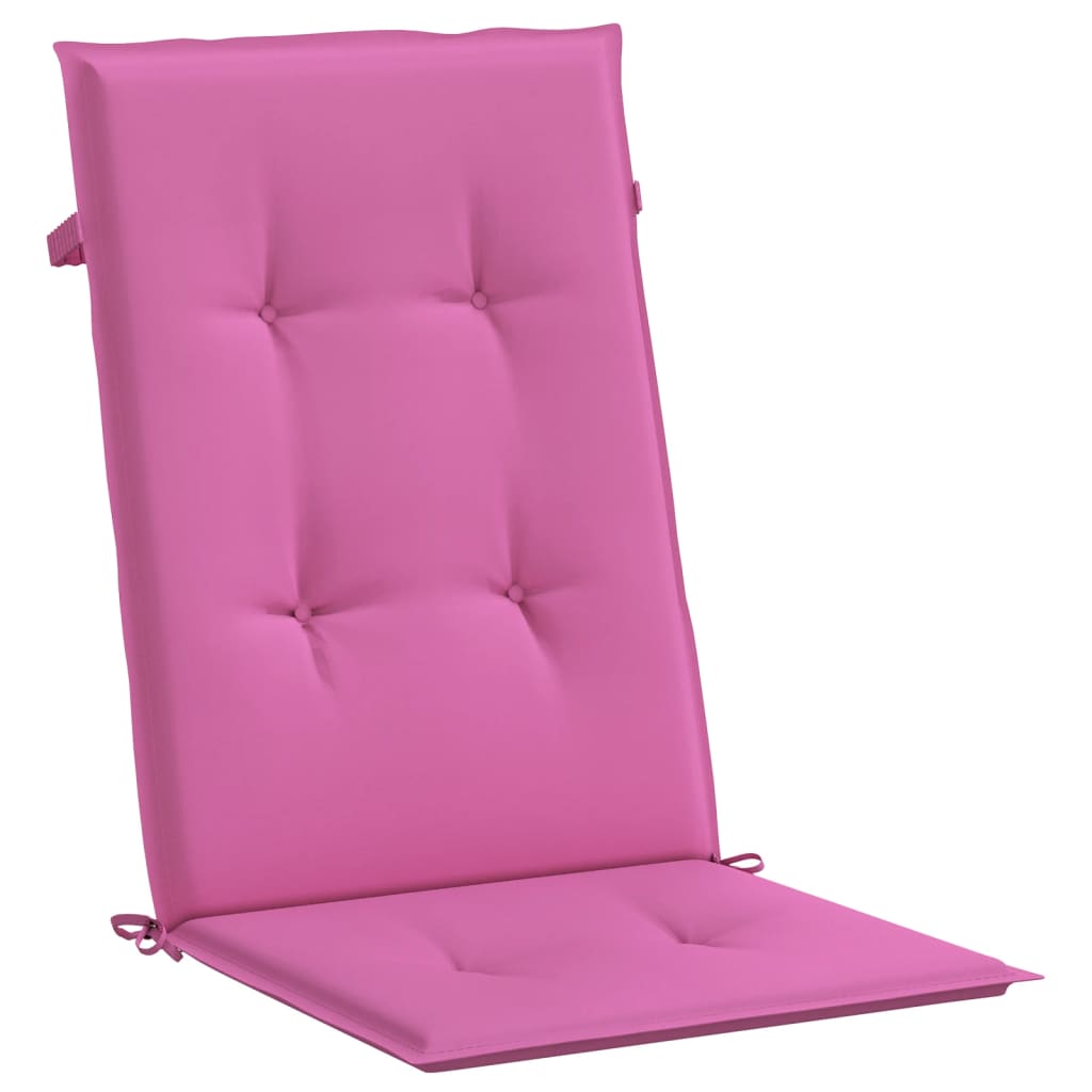 Stoelkussens Hoge Rug Stof 4 120 x 50 x 3 cm Roze