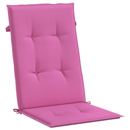 Stoelkussens Hoge Rug Stof 4 120 x 50 x 3 cm Roze