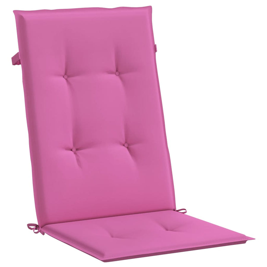 Stoelkussens Hoge Rug Stof 4 120 x 50 x 3 cm Roze