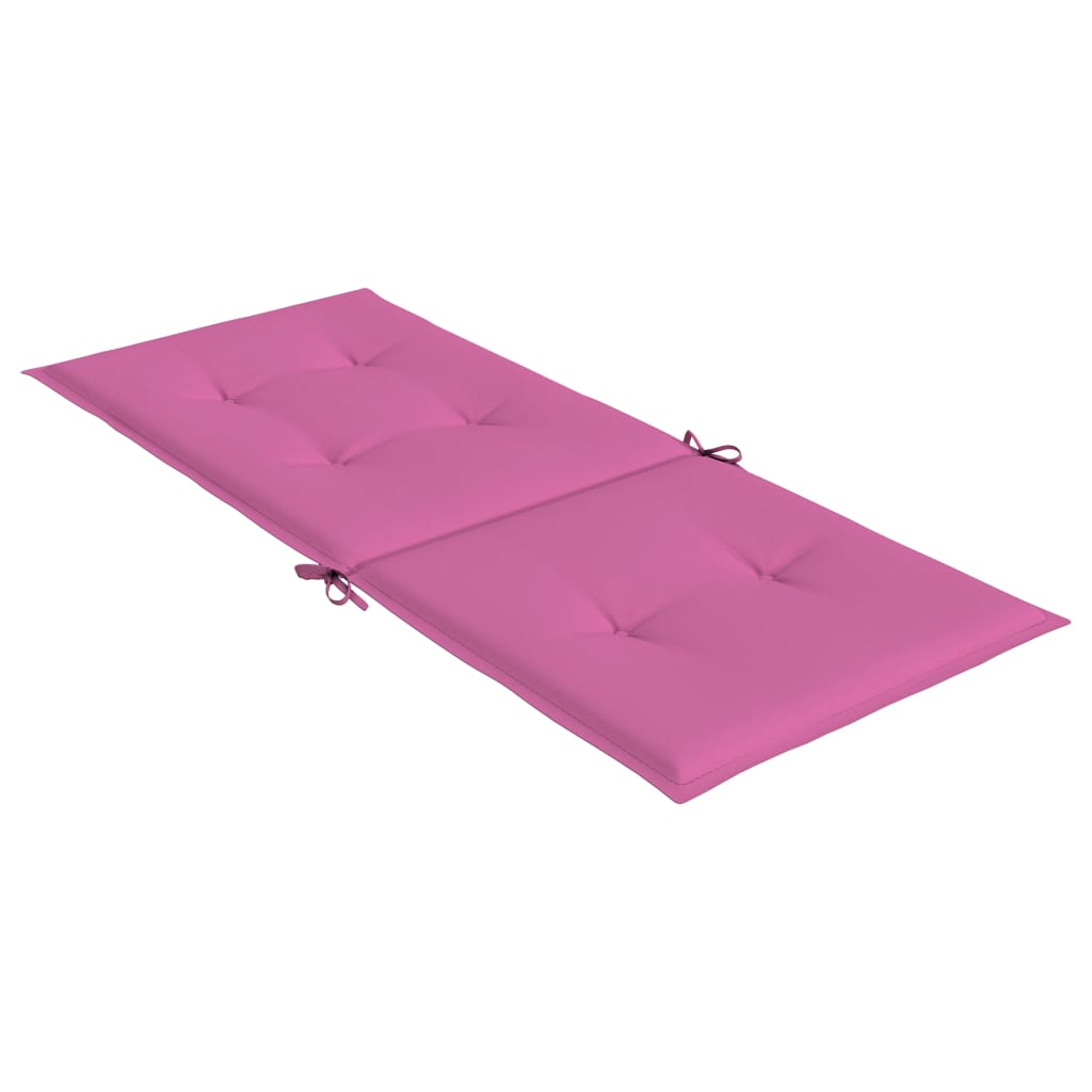 Stoelkussens Hoge Rug Stof 4 120 x 50 x 3 cm Roze