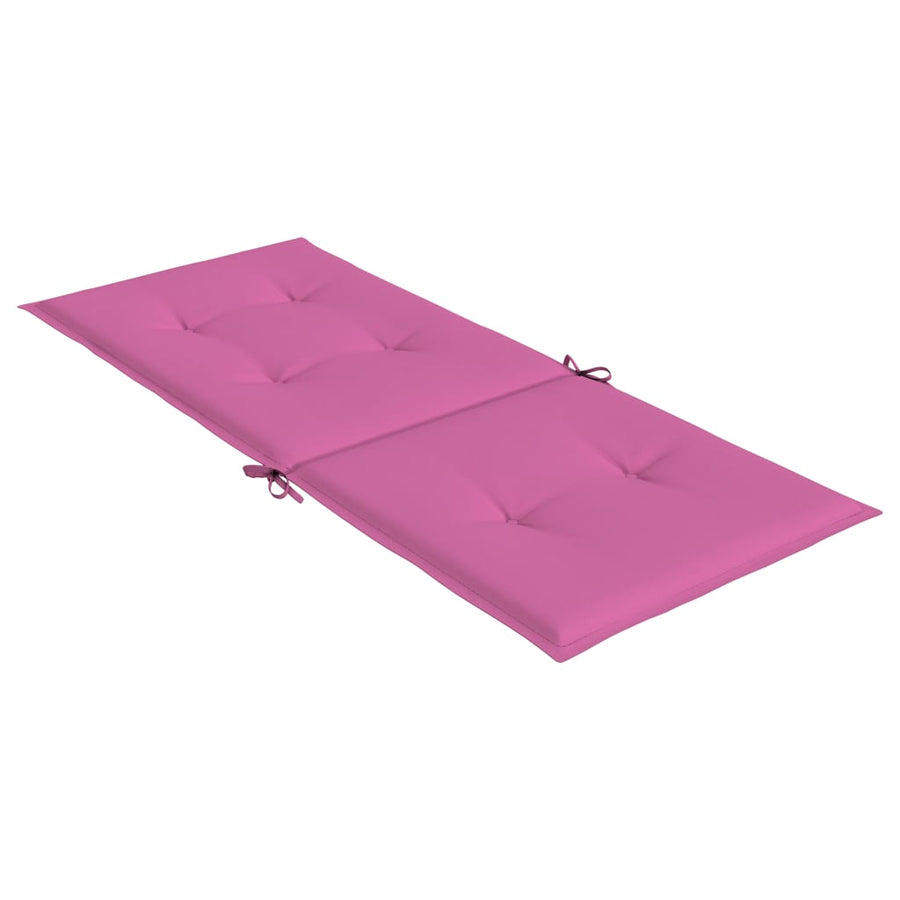 Stoelkussens Hoge Rug Stof 4 120 x 50 x 3 cm Roze
