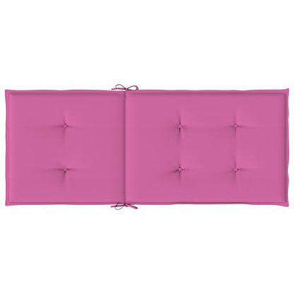 Stoelkussens Hoge Rug Stof 4 120 x 50 x 3 cm Roze