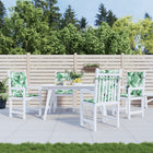 Stoelkussens 4 st bladpatroon 100x50x3 cm