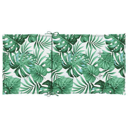 Stoelkussens 6 pcs Bladpatroon 100 x 50 x 3 cm Oxford stof