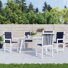 Stoelkussens 4 stuks 100x50x4 cm zwart ruitpatroon