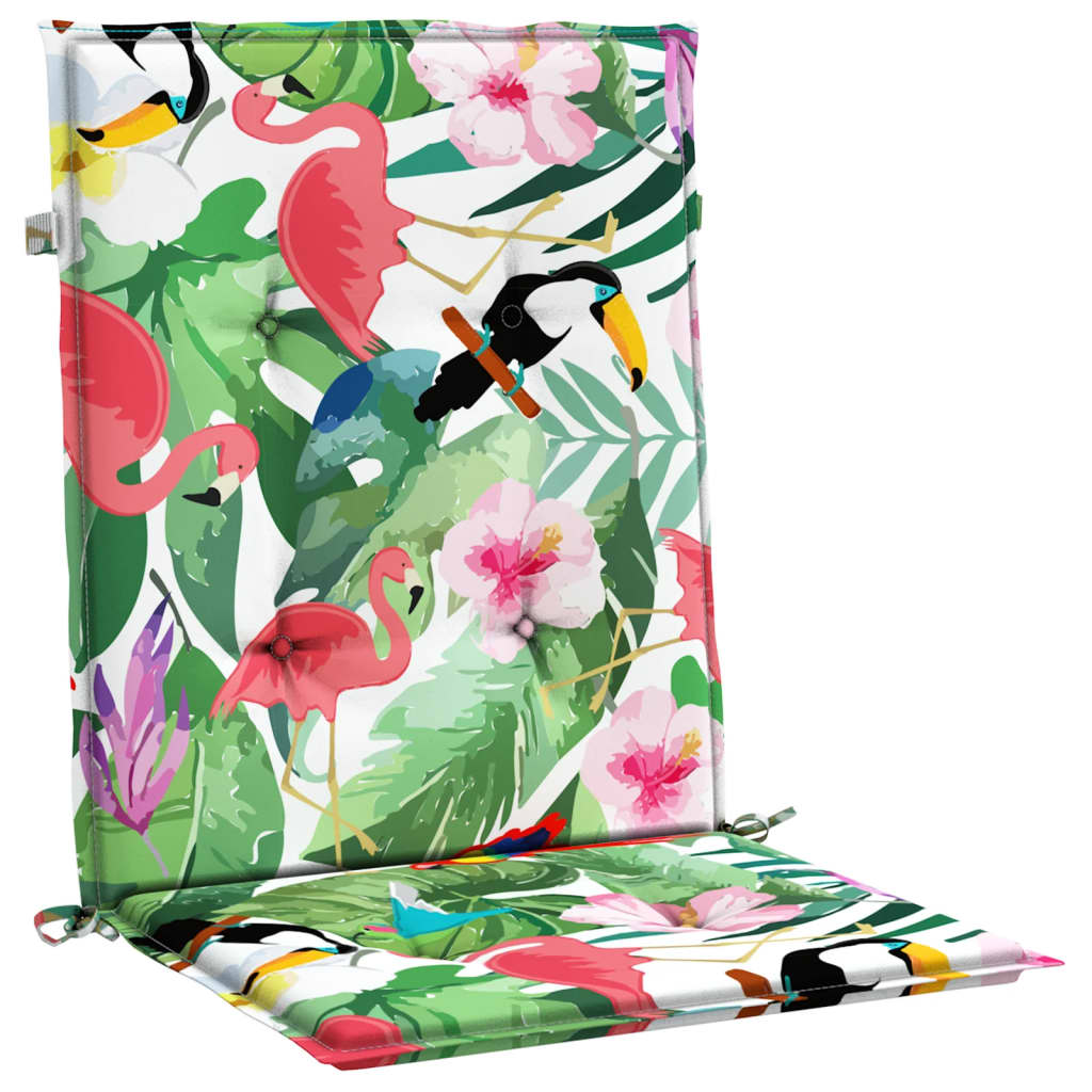 Stoelkussens Lage Rug Stof Meerkleurig 6 100 x 50 x 4 cm Groen en roze