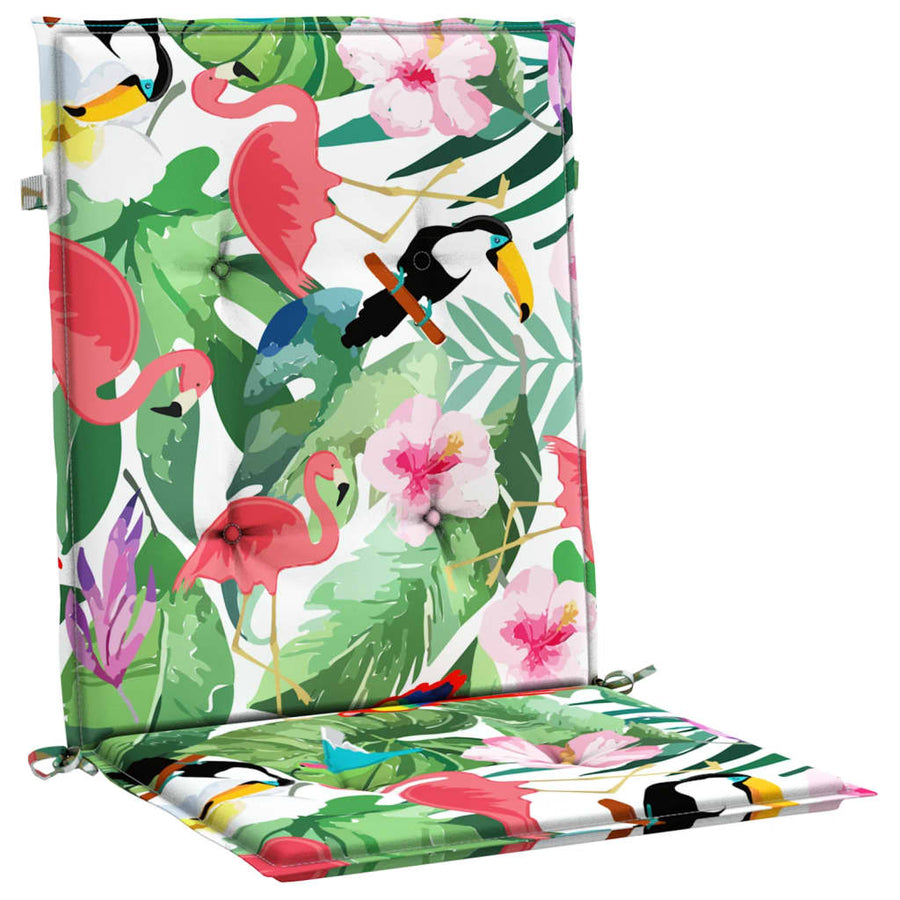 Stoelkussens Lage Rug Stof Meerkleurig 6 100 x 50 x 4 cm Groen en roze