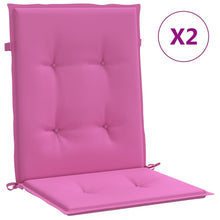 Stoelkussens Lage Rug Stof 2 100 x 50 x 4 cm Roze
