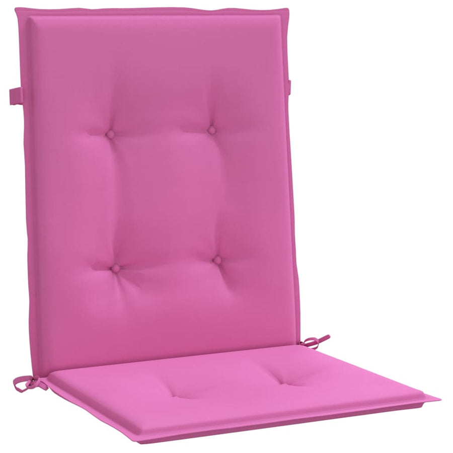 Stoelkussens Lage Rug Stof 2 100 x 50 x 4 cm Roze