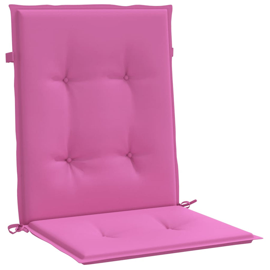 Stoelkussens Lage Rug Stof 6 100 x 50 x 4 cm Roze