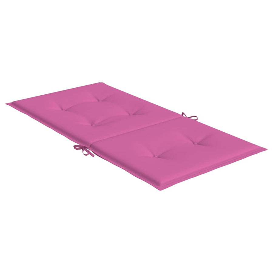 Stoelkussens Lage Rug Stof 6 100 x 50 x 4 cm Roze