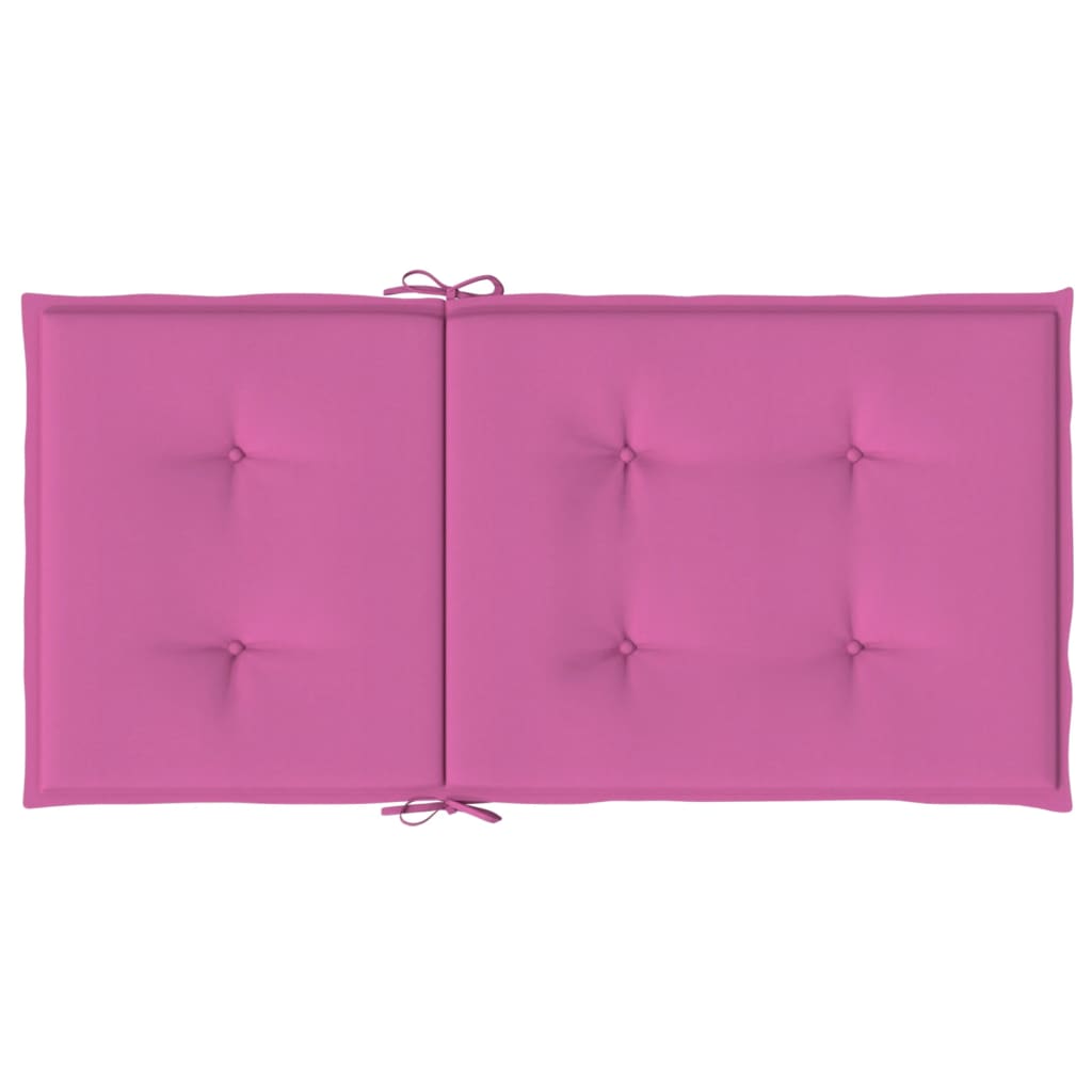Stoelkussens Lage Rug Stof 6 100 x 50 x 4 cm Roze
