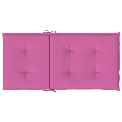 Stoelkussens Lage Rug Stof 6 100 x 50 x 4 cm Roze