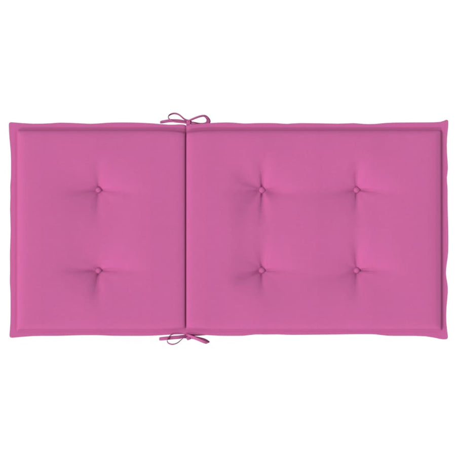 Stoelkussens Lage Rug Stof 6 100 x 50 x 4 cm Roze