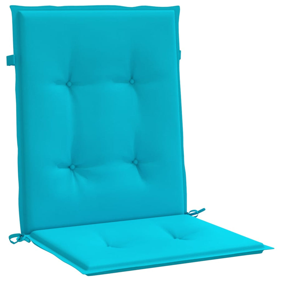 Stoelkussens Lage Rug Stof 2 100 x 50 x 4 cm Turquoise