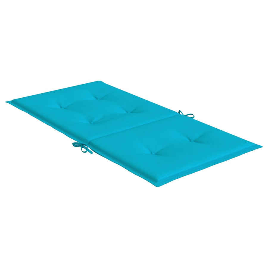 Stoelkussens Lage Rug Stof 2 100 x 50 x 4 cm Turquoise