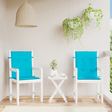 Stoelkussens Lage Rug Stof 2 100 x 50 x 4 cm Turquoise