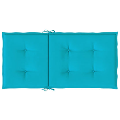 Stoelkussens Lage Rug Stof 4 100 x 50 x 4 cm Turquoise