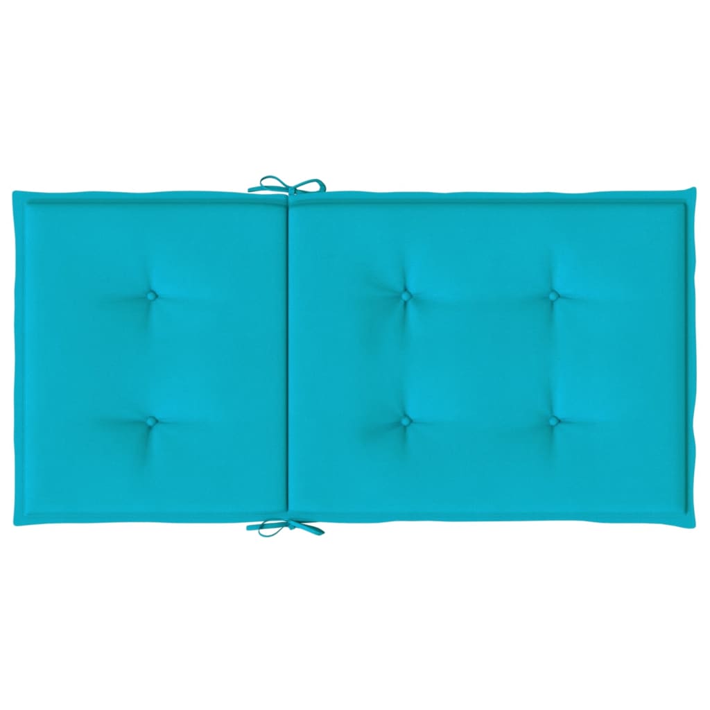 Stoelkussens Lage Rug Stof 6 100 x 50 x 4 cm Turquoise