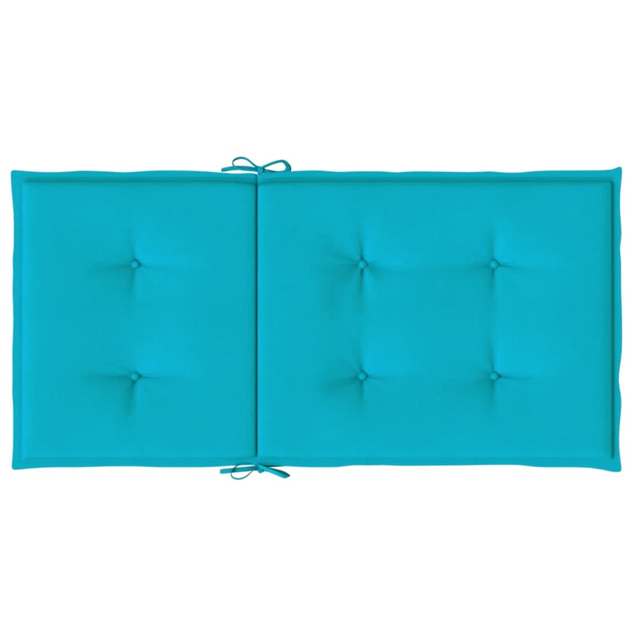 Stoelkussens Lage Rug Stof 6 100 x 50 x 4 cm Turquoise