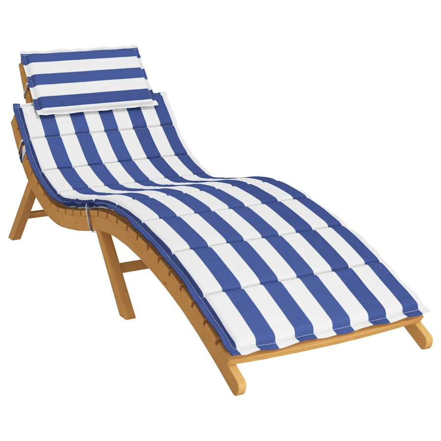 Ligbedkussen Get Oxford Stof En Wit blauw en witte streep
