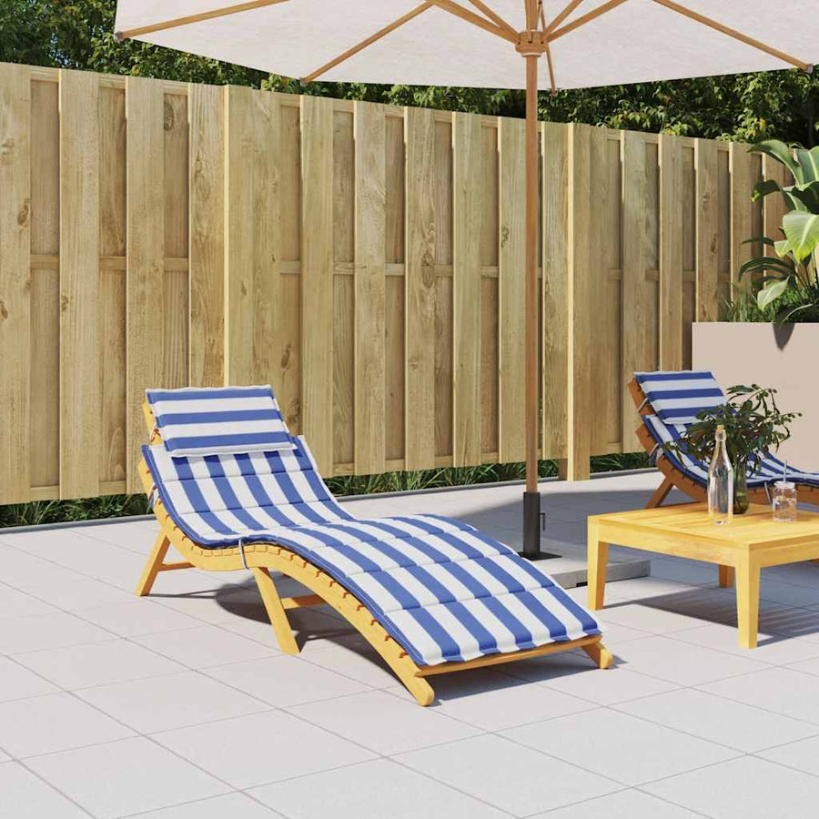 Ligbedkussen Get Oxford Stof En Wit blauw en witte streep