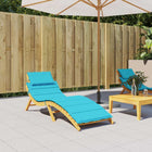 Sunlounger Cushion Oxford Fabric Turquoise