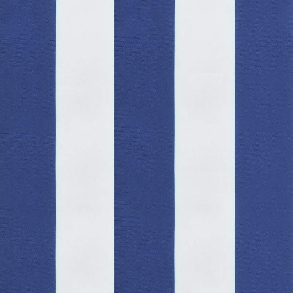 Terrasstoelkussen Gestreept Oxford Stof Blauw en wit