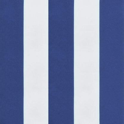 Terrasstoelkussen Gestreept Oxford Stof Blauw en wit