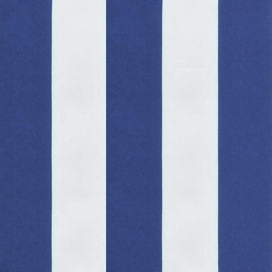 Terrasstoelkussen Gestreept Oxford Stof Blauw en wit