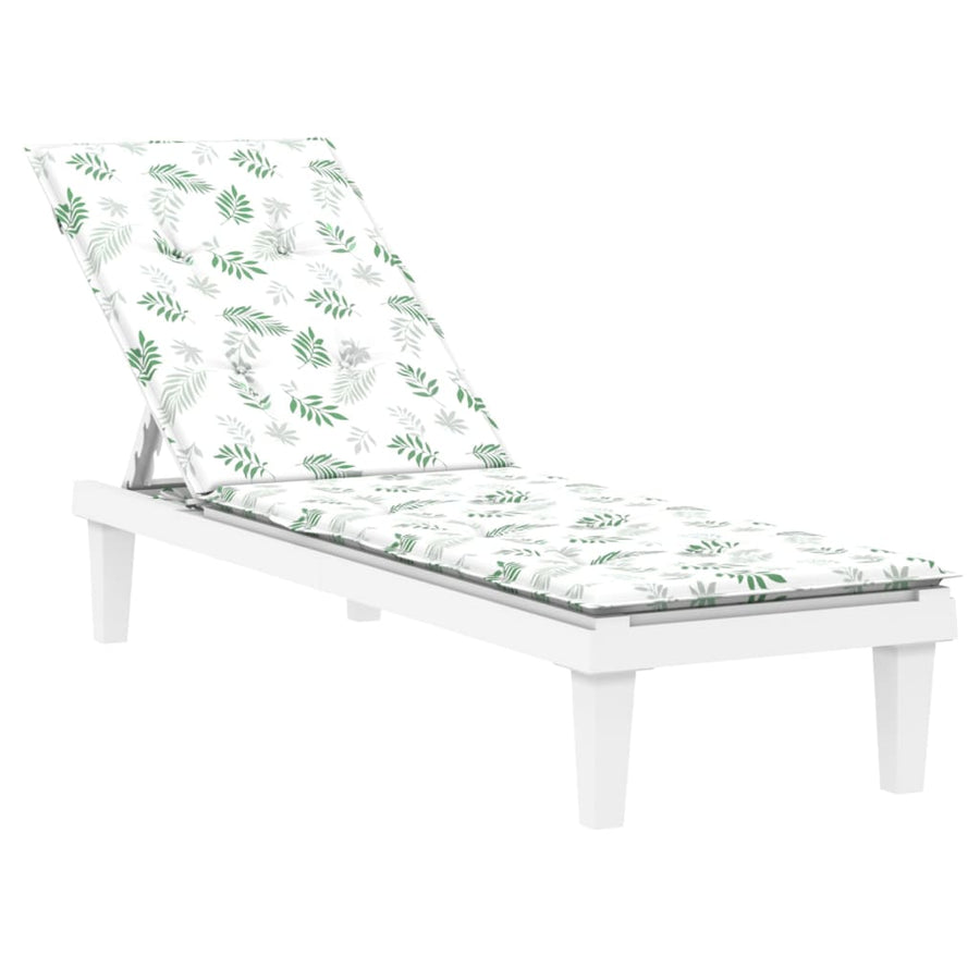 Terrasstoelkussen bladpatroon oxford stof