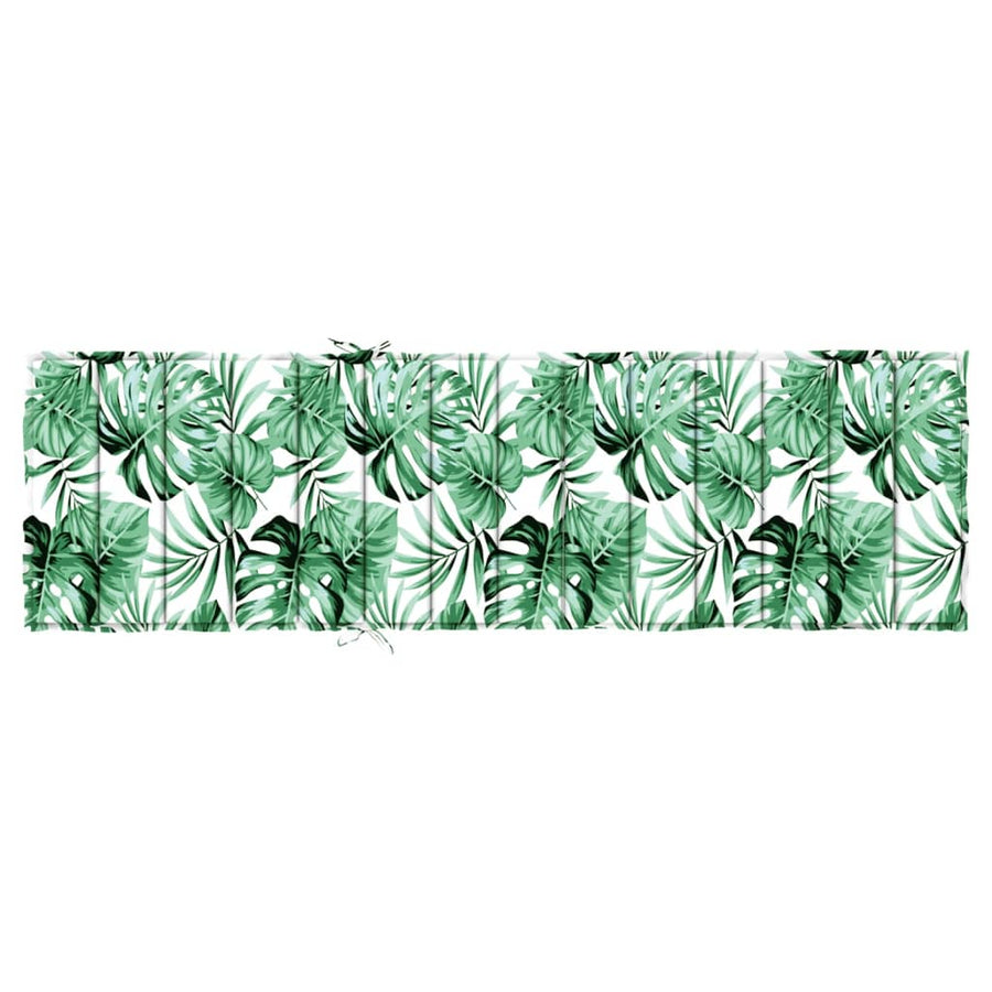 Ligbedkussen Oxford Stof 200 x 50 x 4 cm Bladpatroon