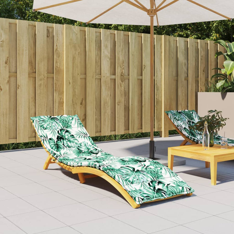 Ligbedkussen Oxford Stof 200 x 50 x 4 cm Bladpatroon