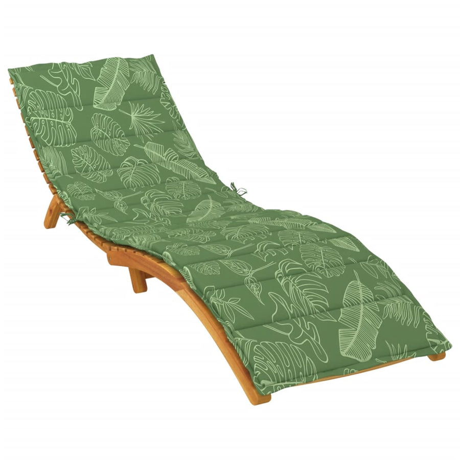Ligbedkussen bladpatroon oxford stof 200 x 50 x 4 cm Bladontwerp