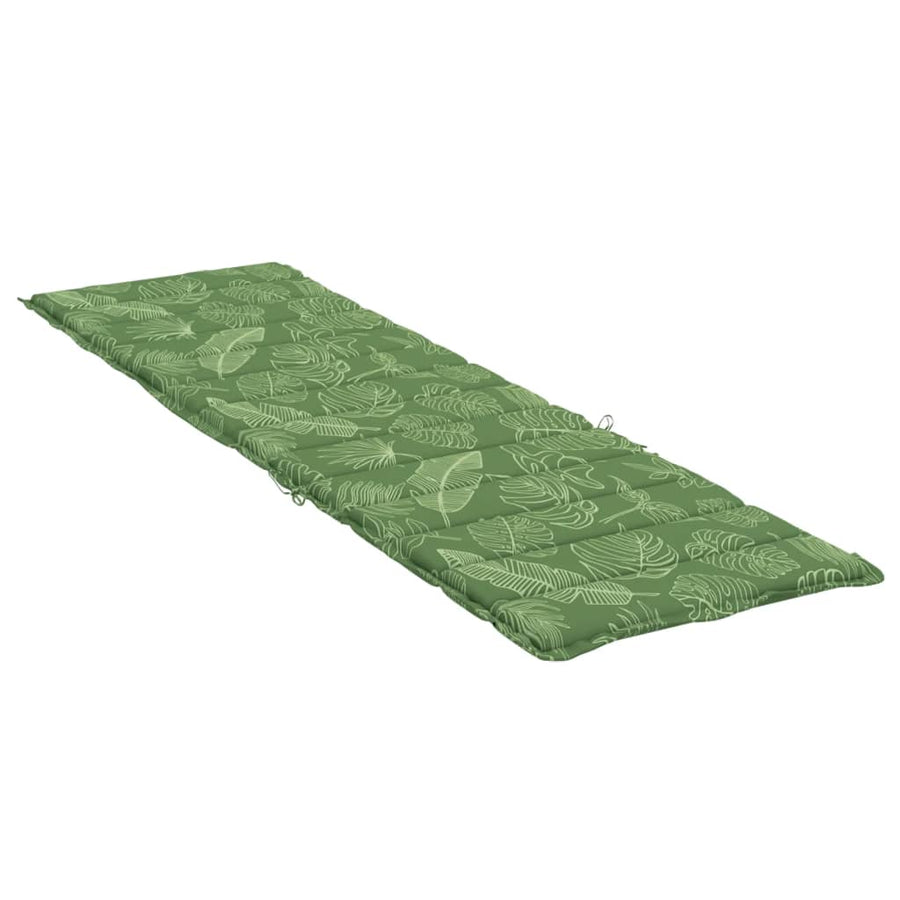 Ligbedkussen bladpatroon oxford stof 200 x 50 x 4 cm Bladontwerp