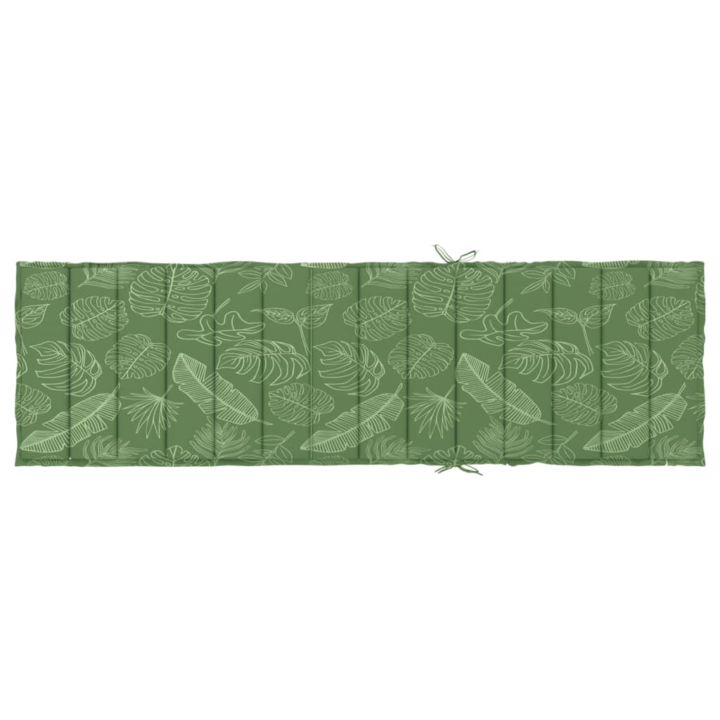 Ligbedkussen bladpatroon oxford stof 200 x 50 x 4 cm Bladontwerp