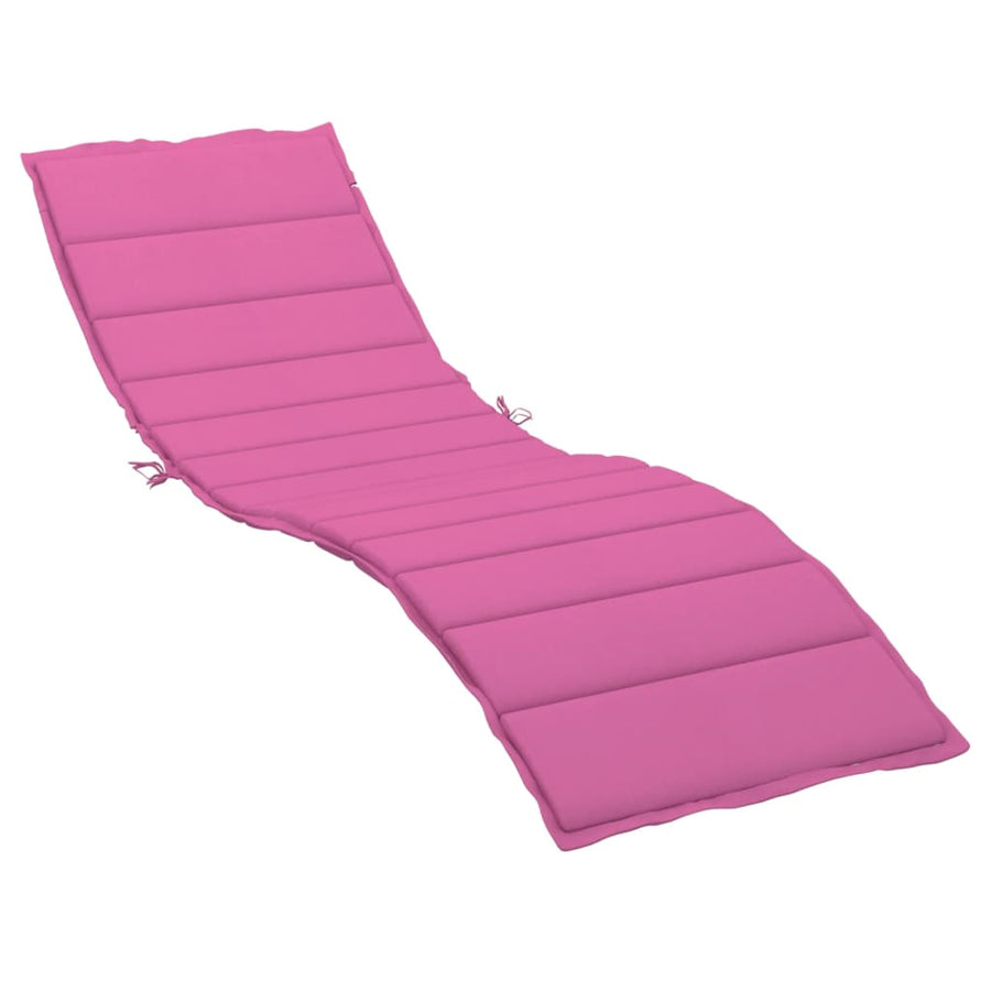 Ligbedkussen oxford stof roze 200 x 50 x 4 cm Roze