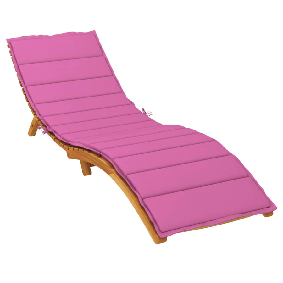 Ligbedkussen oxford stof roze 200 x 50 x 4 cm Roze