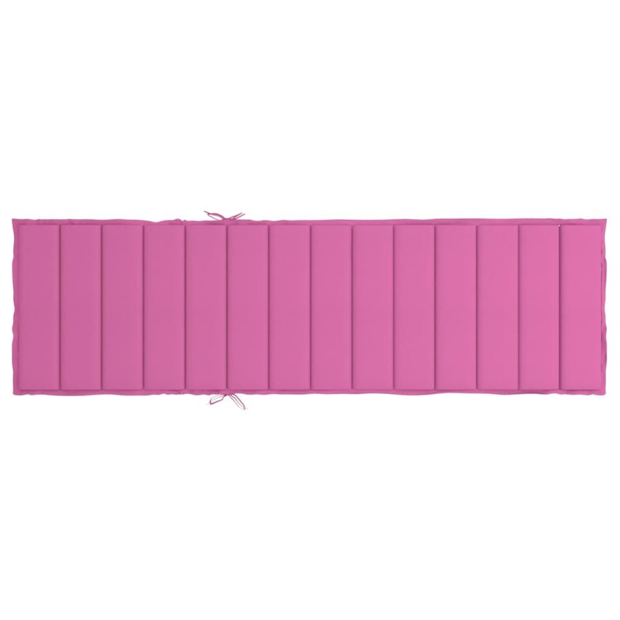 Ligbedkussen oxford stof roze 200 x 50 x 4 cm Roze