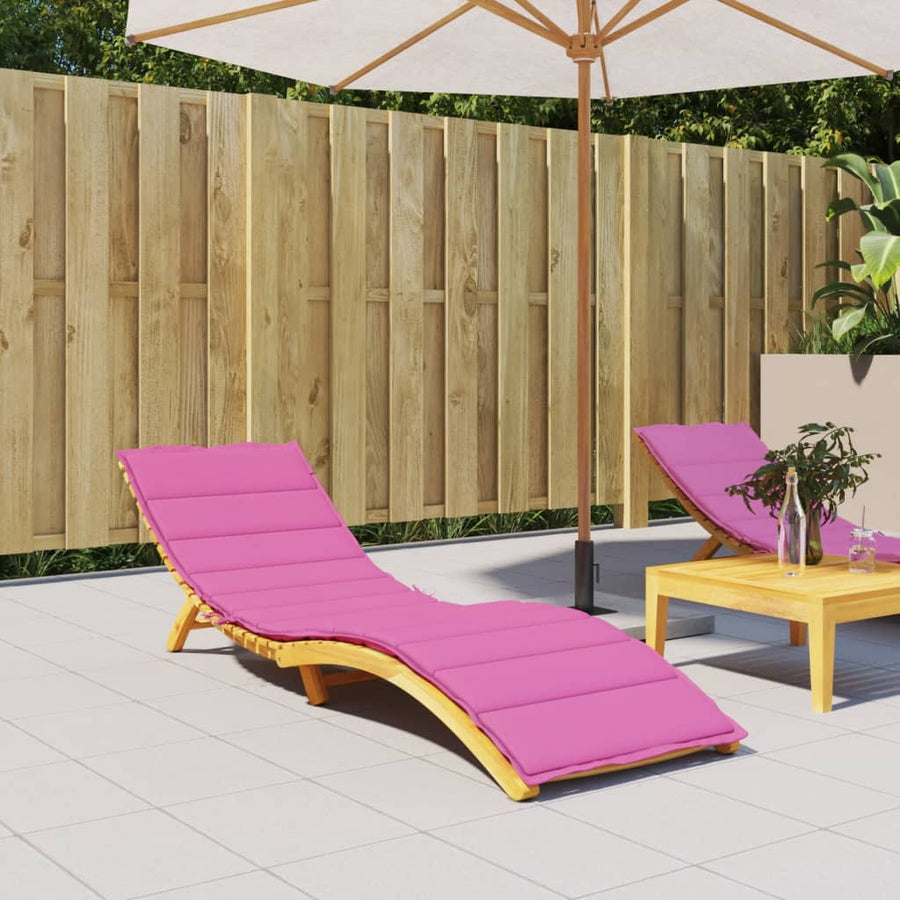 Ligbedkussen oxford stof roze 200 x 50 x 4 cm Roze