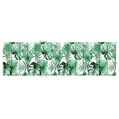 Ligbedkussen bladpatroon oxford stof 200 x 60 x 4 cm Bladpatroon