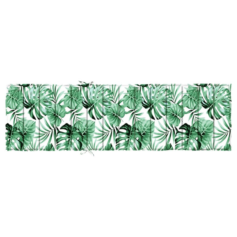 Ligbedkussen bladpatroon oxford stof 200 x 60 x 4 cm Bladpatroon