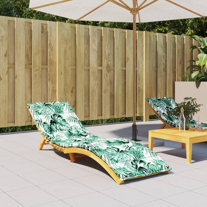 Ligbedkussen bladpatroon oxford stof 200 x 60 x 4 cm Bladpatroon