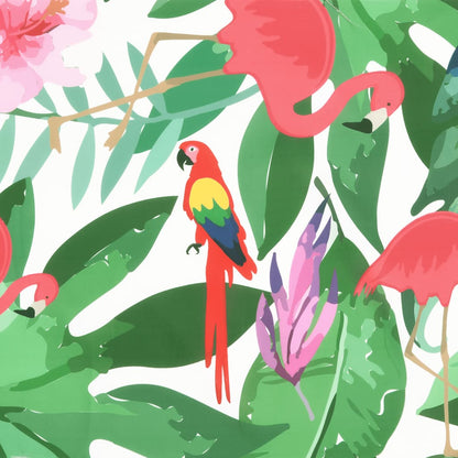 Ligbedkussen oxford stof meerkleurig 200 x 60 x 4 cm Groen en roze