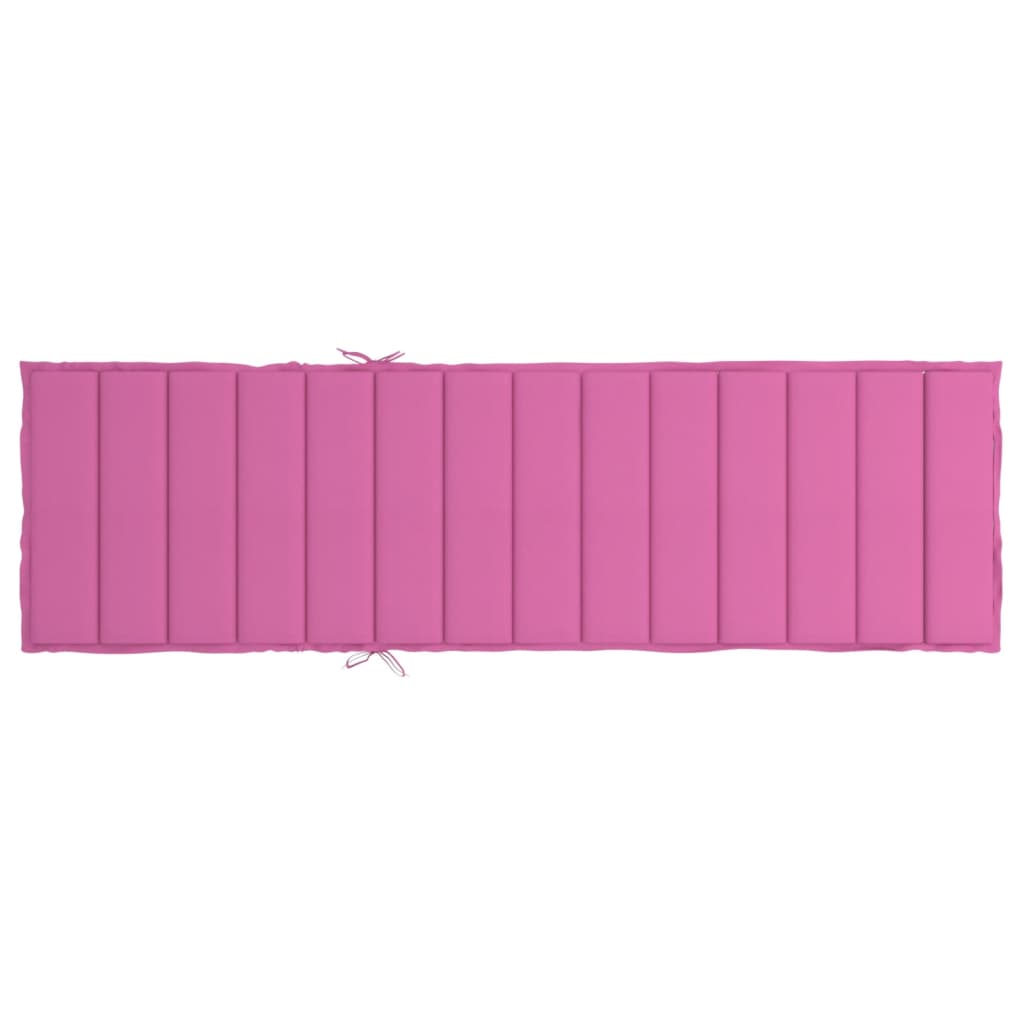 Ligbedkussen oxford stof roze 200 x 60 x 4 cm Roze