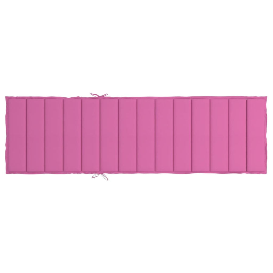 Ligbedkussen oxford stof roze 200 x 60 x 4 cm Roze