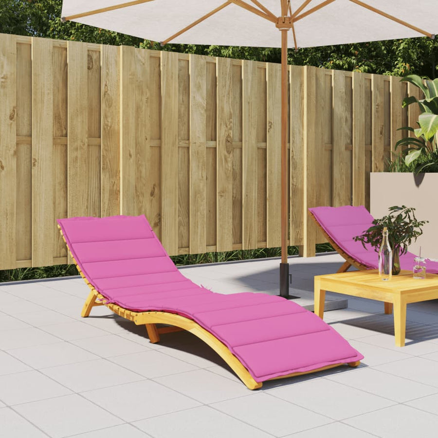 Ligbedkussen oxford stof roze 200 x 60 x 4 cm Roze