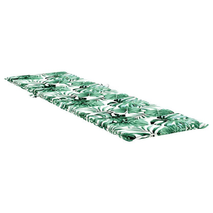 Zon Loungerkussen Bloemen Groen 200 x 70 x 4 cm Oxford stof