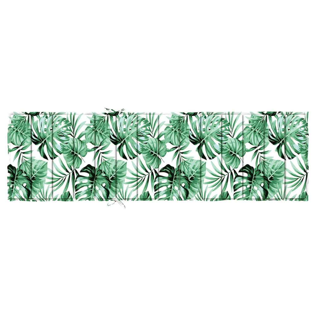 Zon Loungerkussen Bloemen Groen 200 x 70 x 4 cm Oxford stof